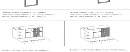 oxigen credenza soporte