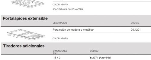 medidas cajonera tendencies accesorios ofitres