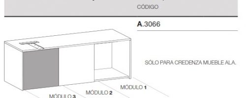 medidas credenza mueble ala puerta adicional ofitres